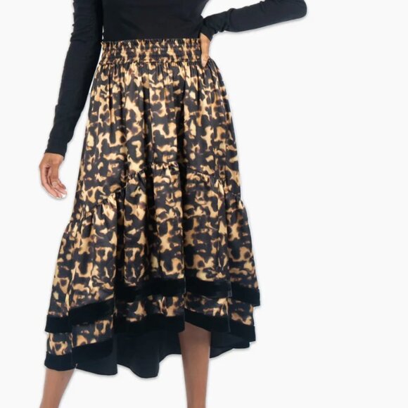 Emily McCarthy Dresses & Skirts - Combo Listing:  Tortoise print skirt & Ted Bakker black top